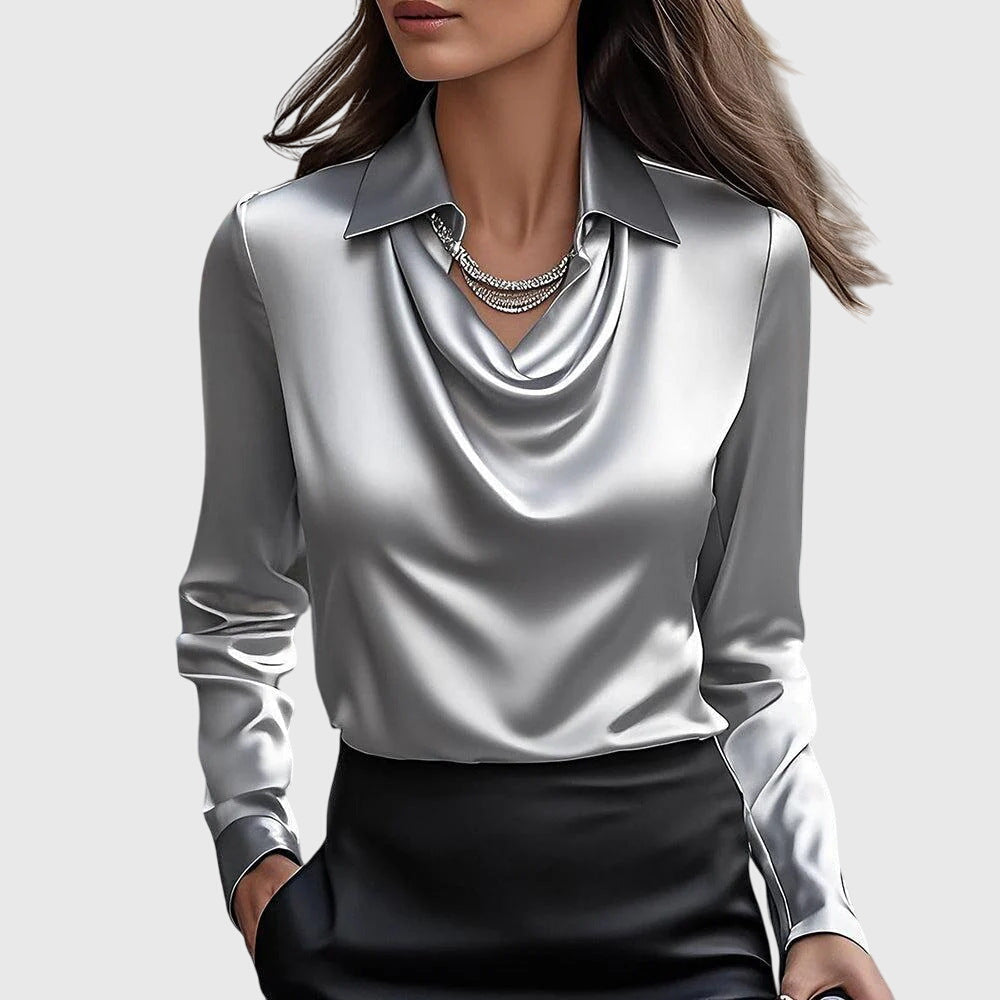 SILVIA - BLUSA DE SATÉN