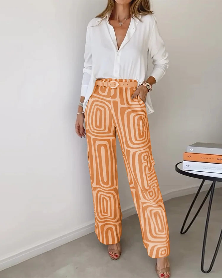 ELARIS - CONJUNTO DE CAMISA Y PANTALÓN