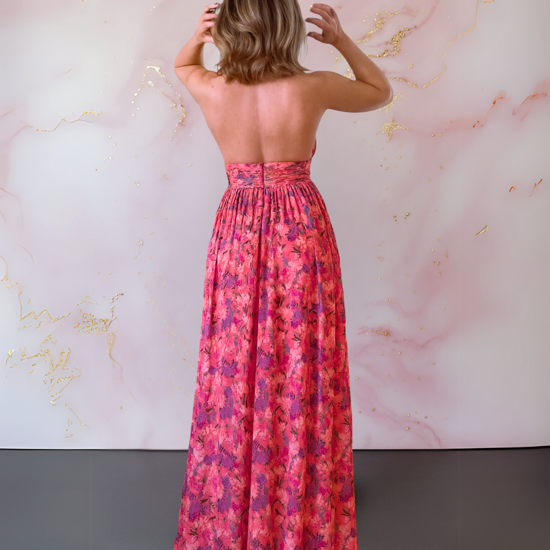 VERA - VESTIDO LARGO ESTAMPADO