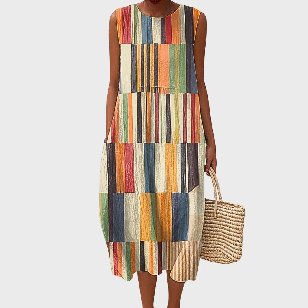 PILAR | VESTIDO MIDI ESTAMPADO