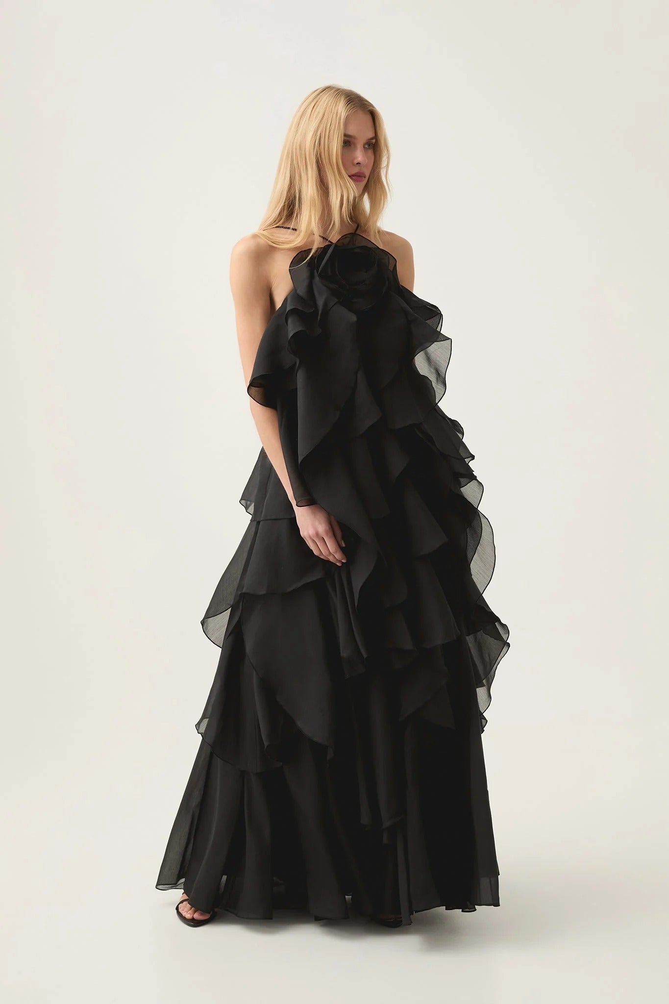 Leona - Vestido largo con volantes
