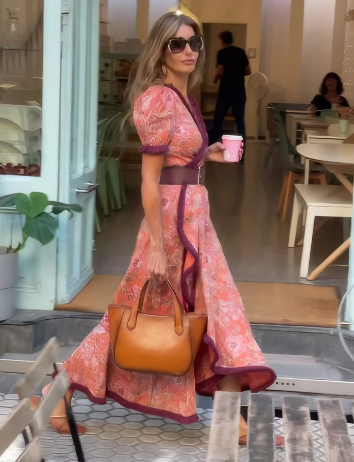 SERENA - VESTIDO LARGO ESTAMPADO