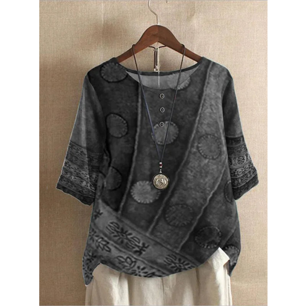 MALENA - BLUSA BOHEMIA ESTAMPADA