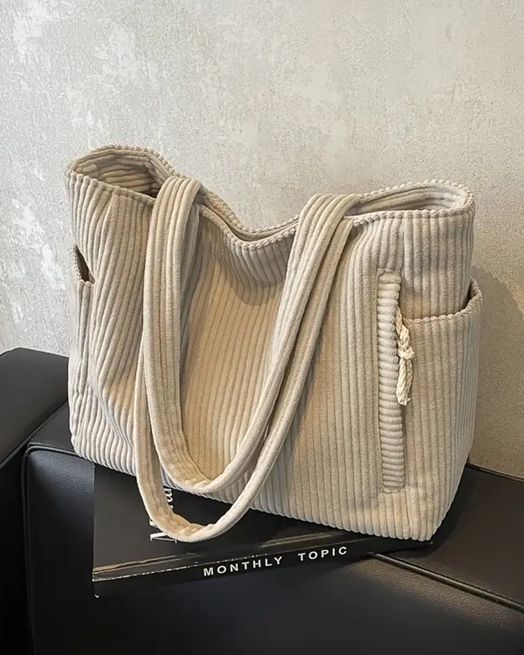 BOLSO TOTE ACANALADO