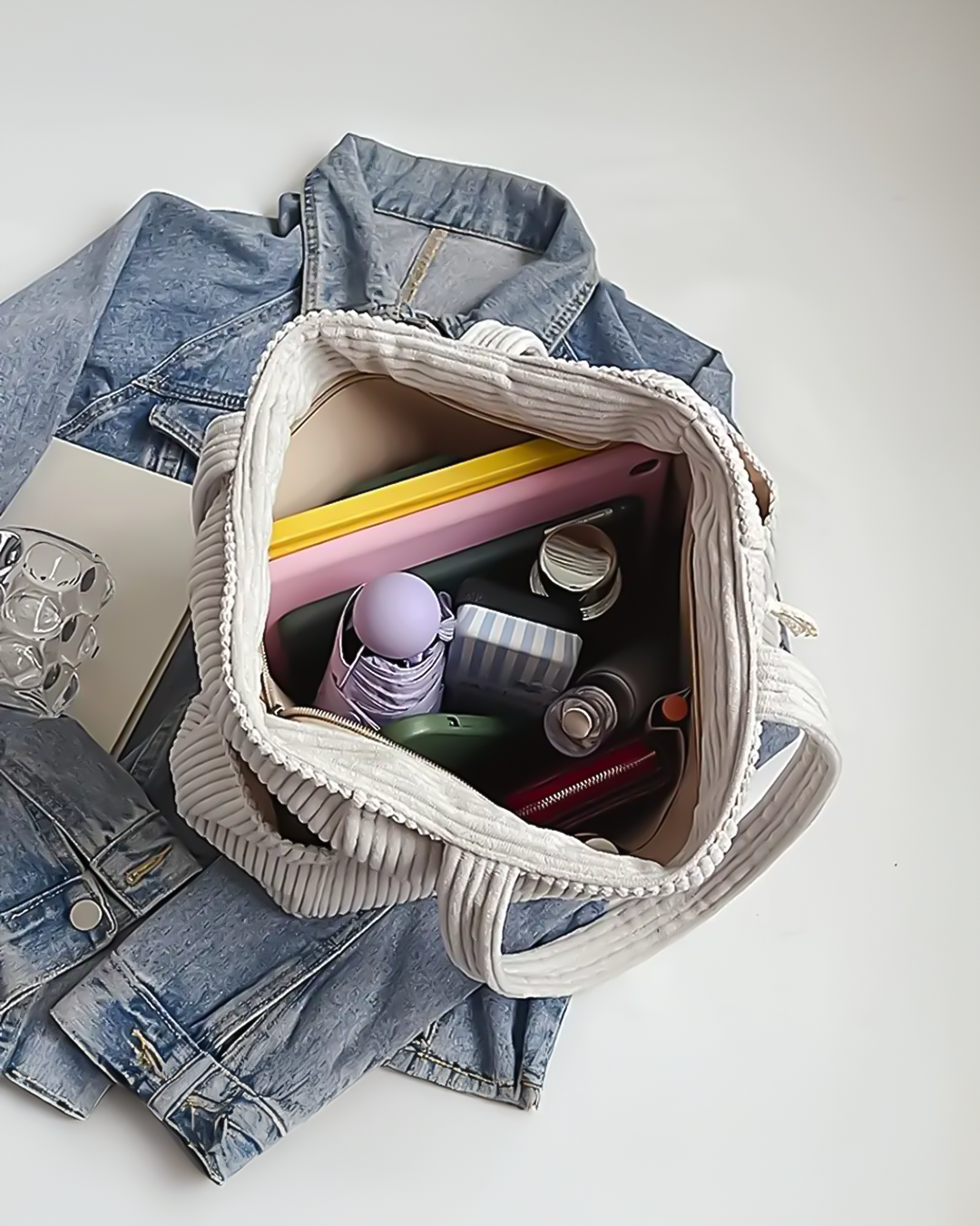 BOLSO TOTE ACANALADO