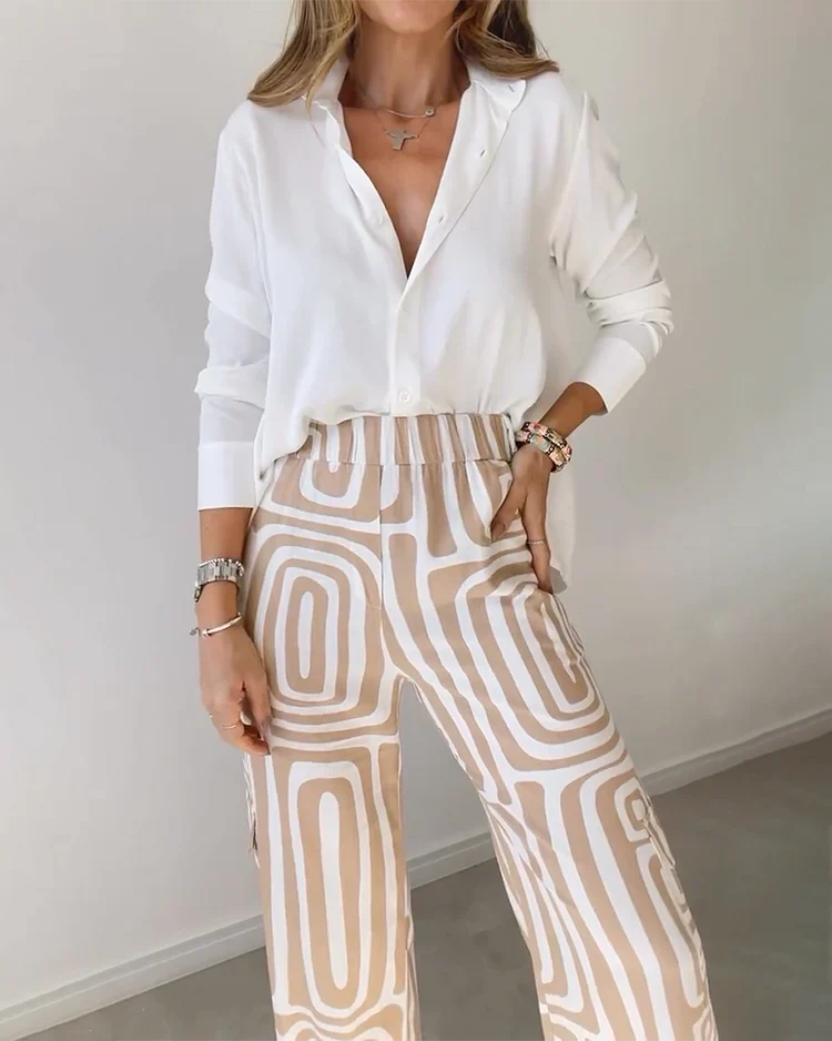 ELARIS - CONJUNTO DE CAMISA Y PANTALÓN