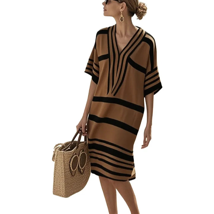 MAYA - VESTIDO MIDI FLUIDO