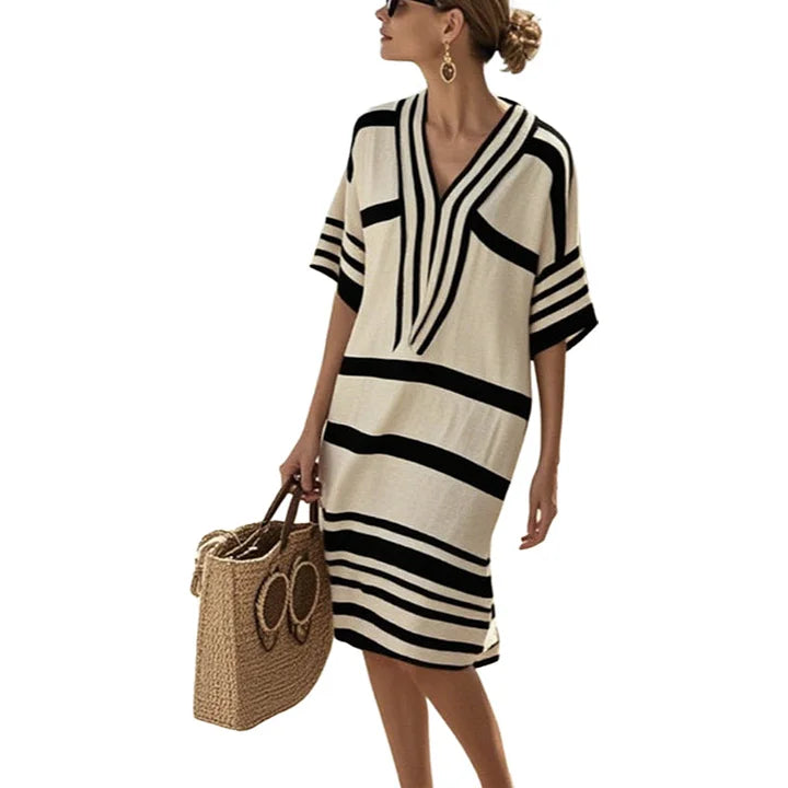 MAYA - VESTIDO MIDI FLUIDO