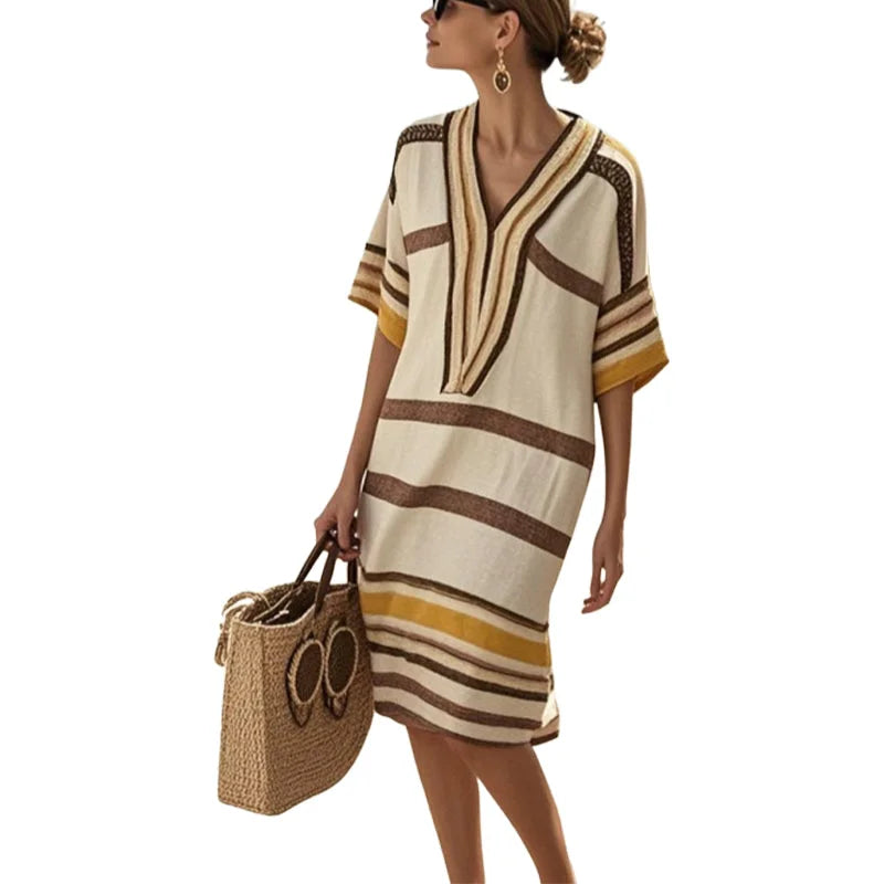MAYA - VESTIDO MIDI FLUIDO