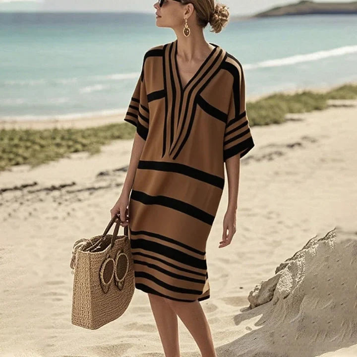 MAYA - VESTIDO MIDI FLUIDO
