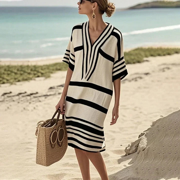 MAYA - VESTIDO MIDI FLUIDO