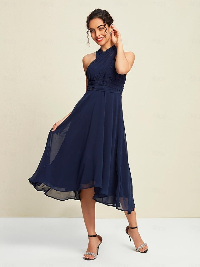 TAMARA - VESTIDO MIDI DE GASA
