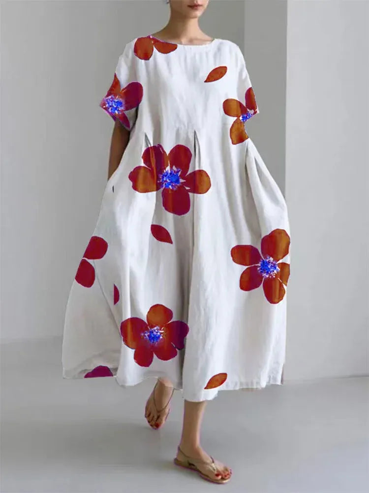 Caterina - Vestido midi estampado