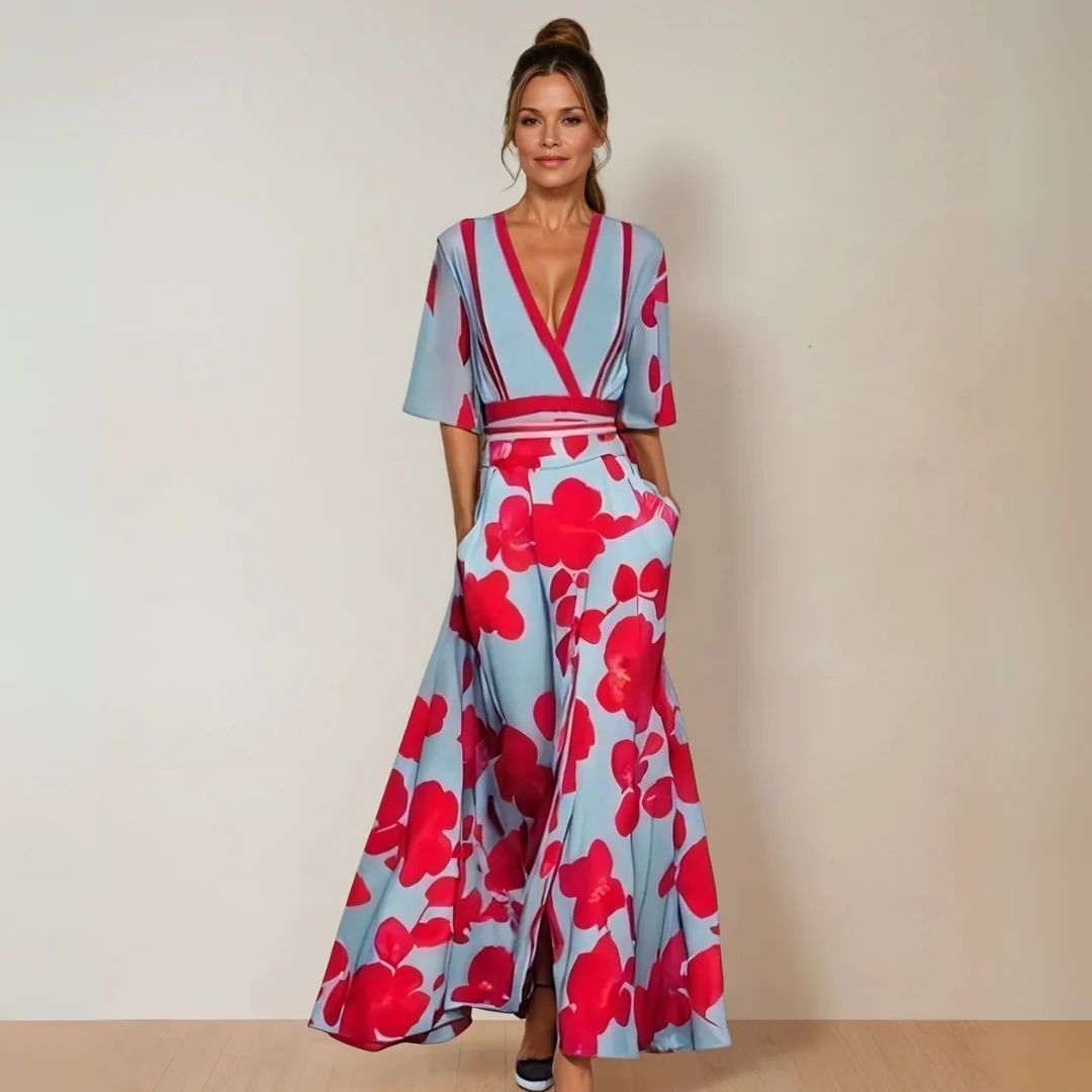 LORENA - VESTIDO LARGO ESTAMPADO