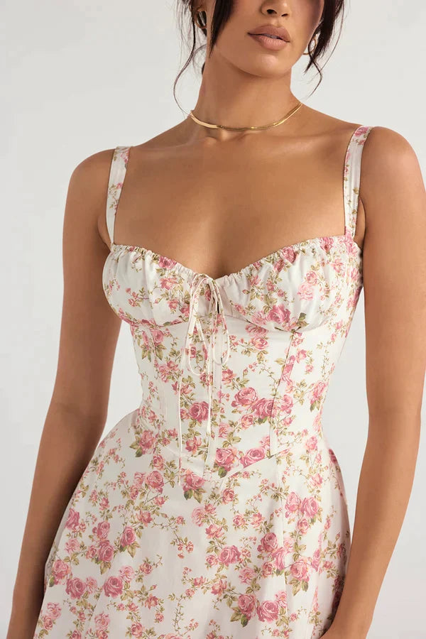 PARMA - VESTIDO MIDI CON CORSÉ