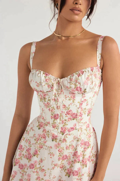 PARMA - VESTIDO MIDI CON CORSÉ