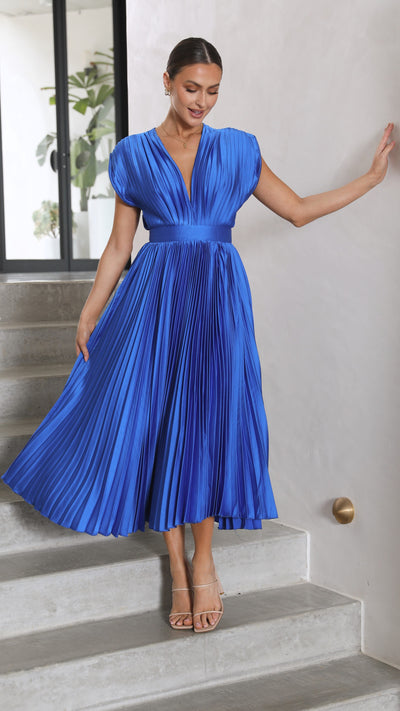 Alice - Vestido midi plisado