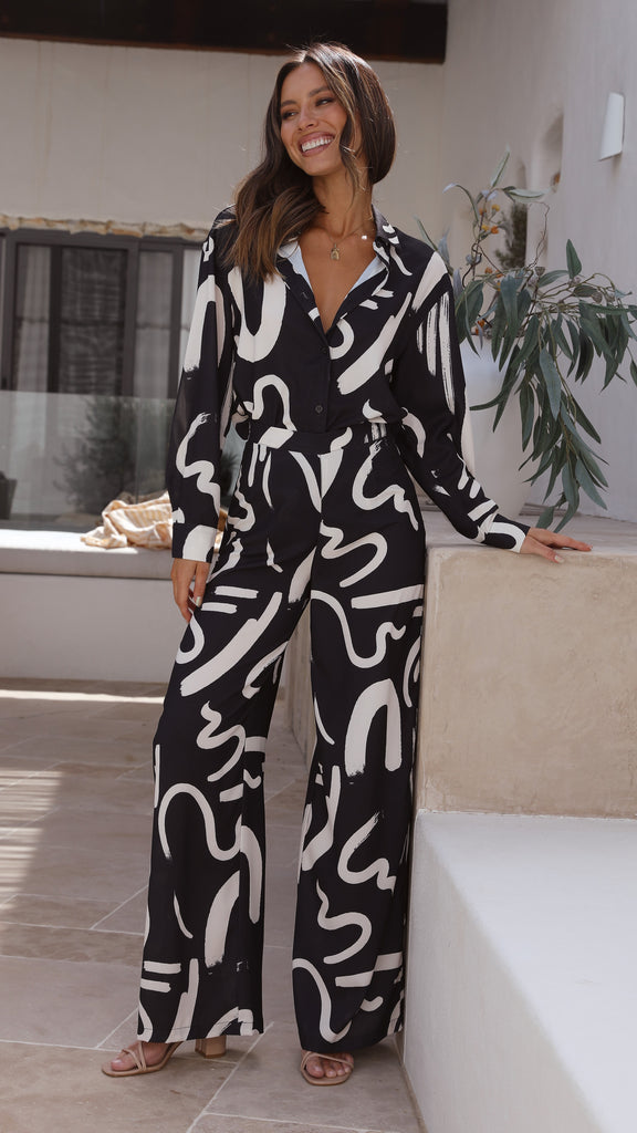 CORINNE - CONJUNTO DOS PIEZAS ESTAMPADO