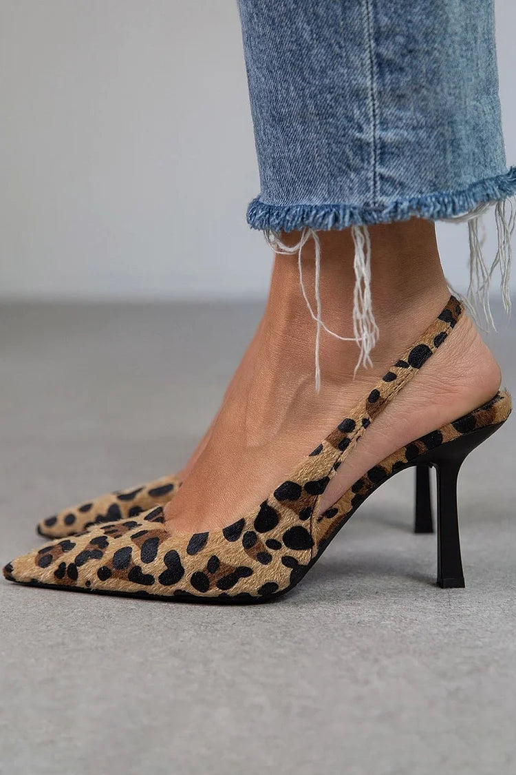 SAMBA - TACONES CON ESTAMPADO LEOPARDO
