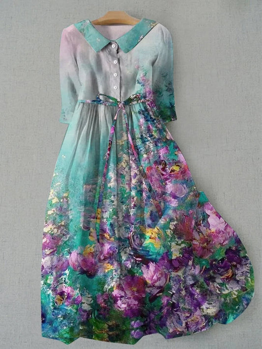 TESSA - VESTIDO MIDI ESTAMPADO