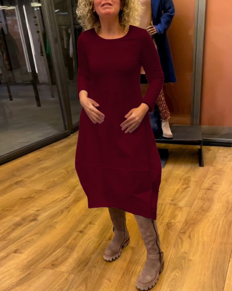 MACARENA - VESTIDO FLUIDO CON BOLSILLOS