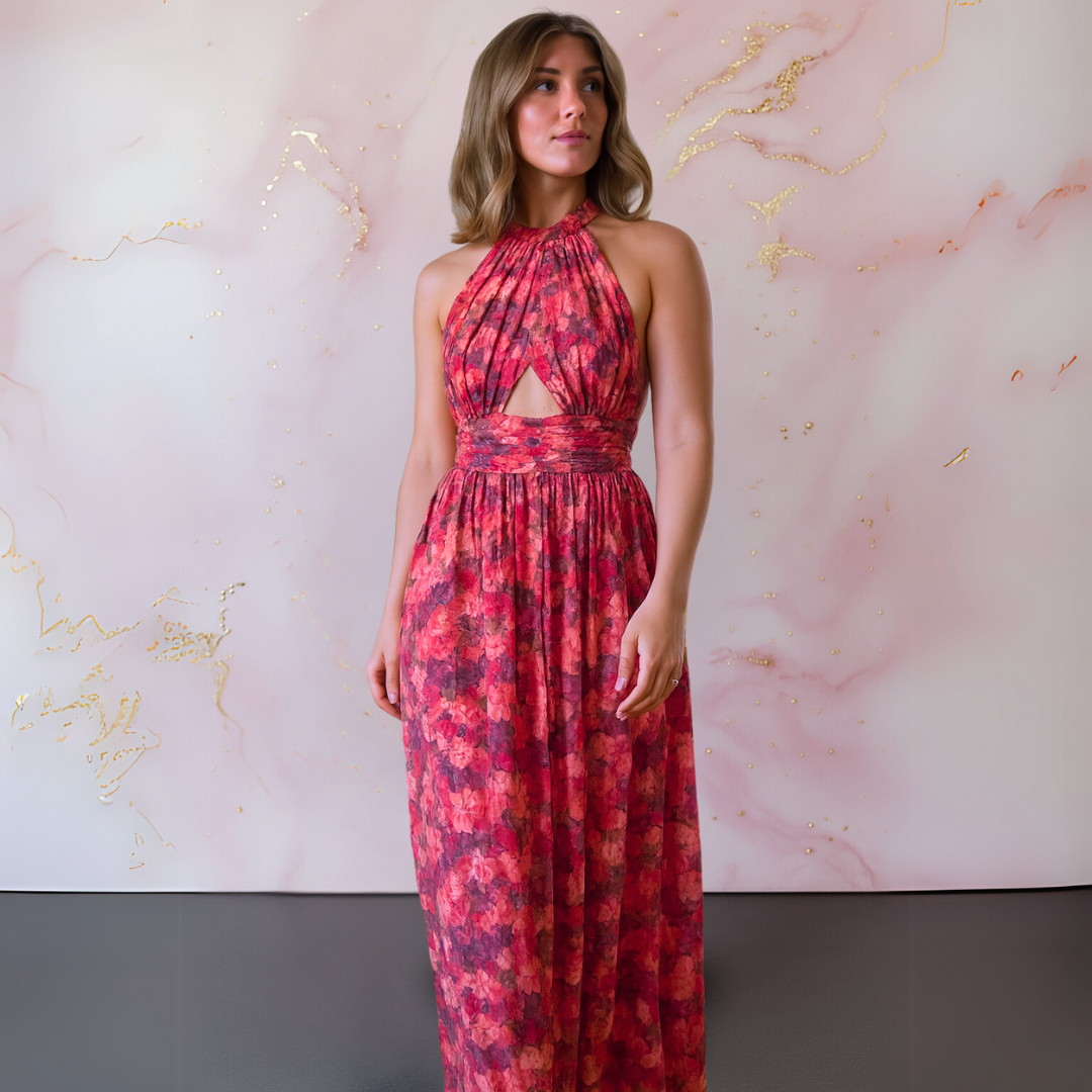 VERA - VESTIDO LARGO ESTAMPADO
