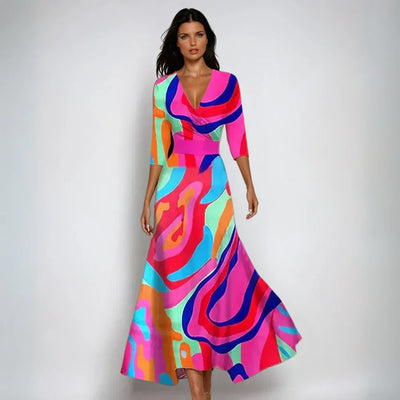 EMILY - VESTIDO LARGO ESTAMPADO