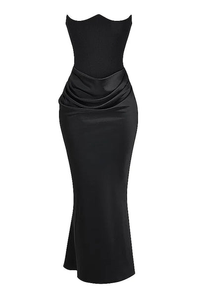 Nina | Vestido largo de satén