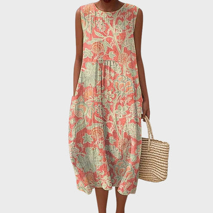 KARLA - VESTIDO MIDI ESTAMPADO