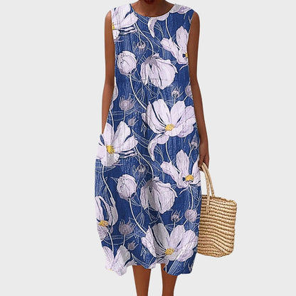 KARLA - VESTIDO MIDI ESTAMPADO