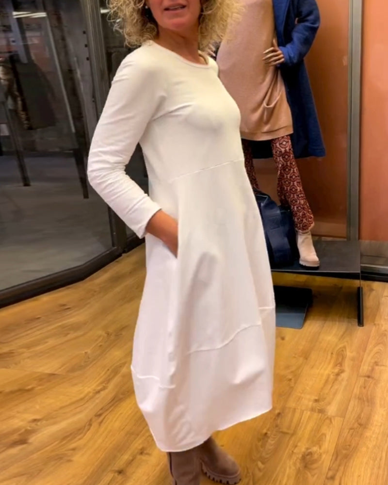 MACARENA - VESTIDO FLUIDO CON BOLSILLOS
