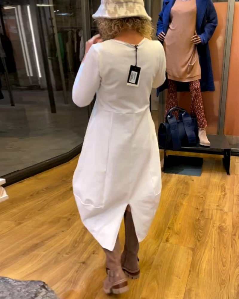MACARENA - VESTIDO FLUIDO CON BOLSILLOS