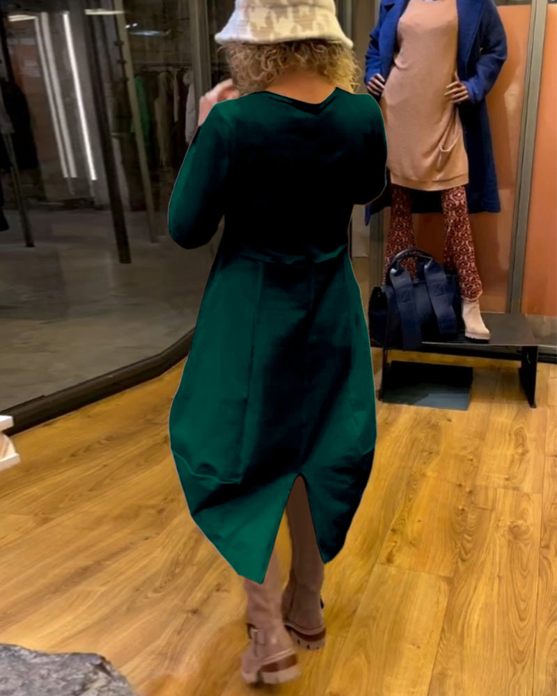 MACARENA - VESTIDO FLUIDO CON BOLSILLOS