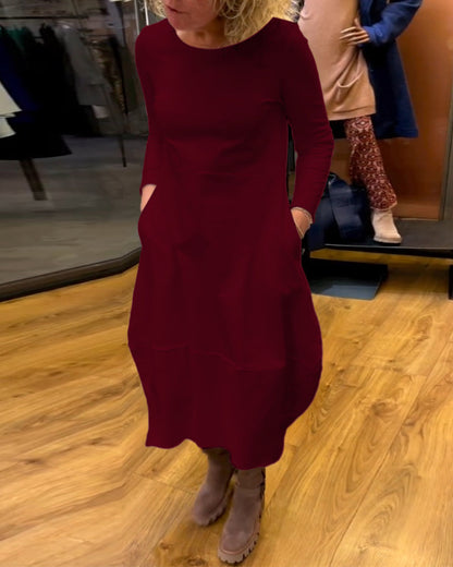 MACARENA - VESTIDO FLUIDO CON BOLSILLOS