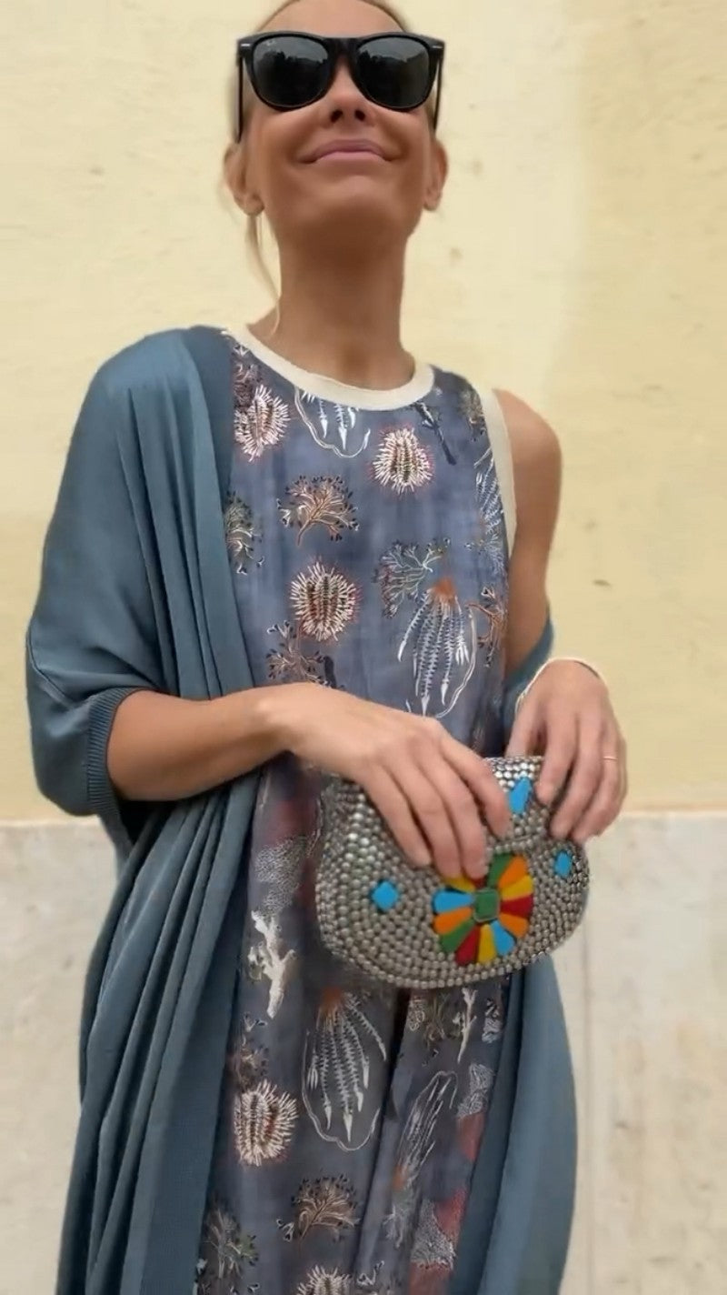 FLORALIA - VESTIDO CON CHAL