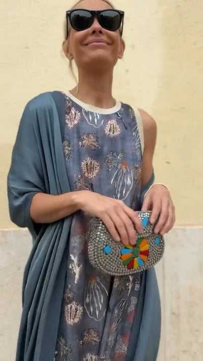 FLORALIA - VESTIDO CON CHAL