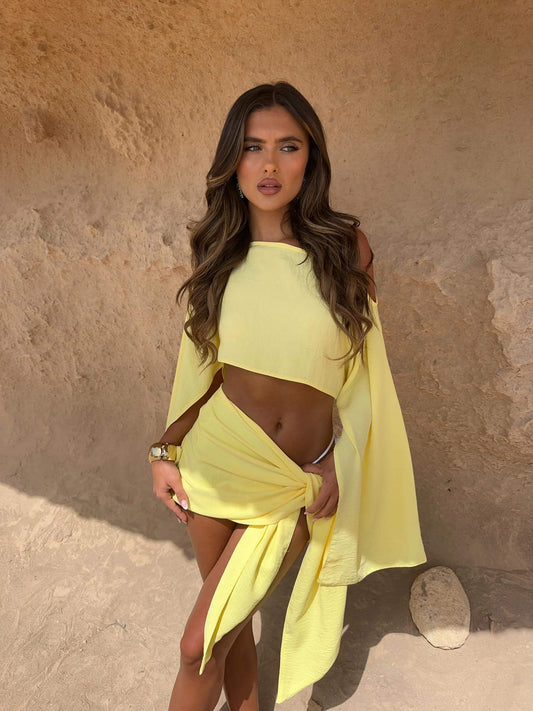 Beach - Conjunto de top y pareo