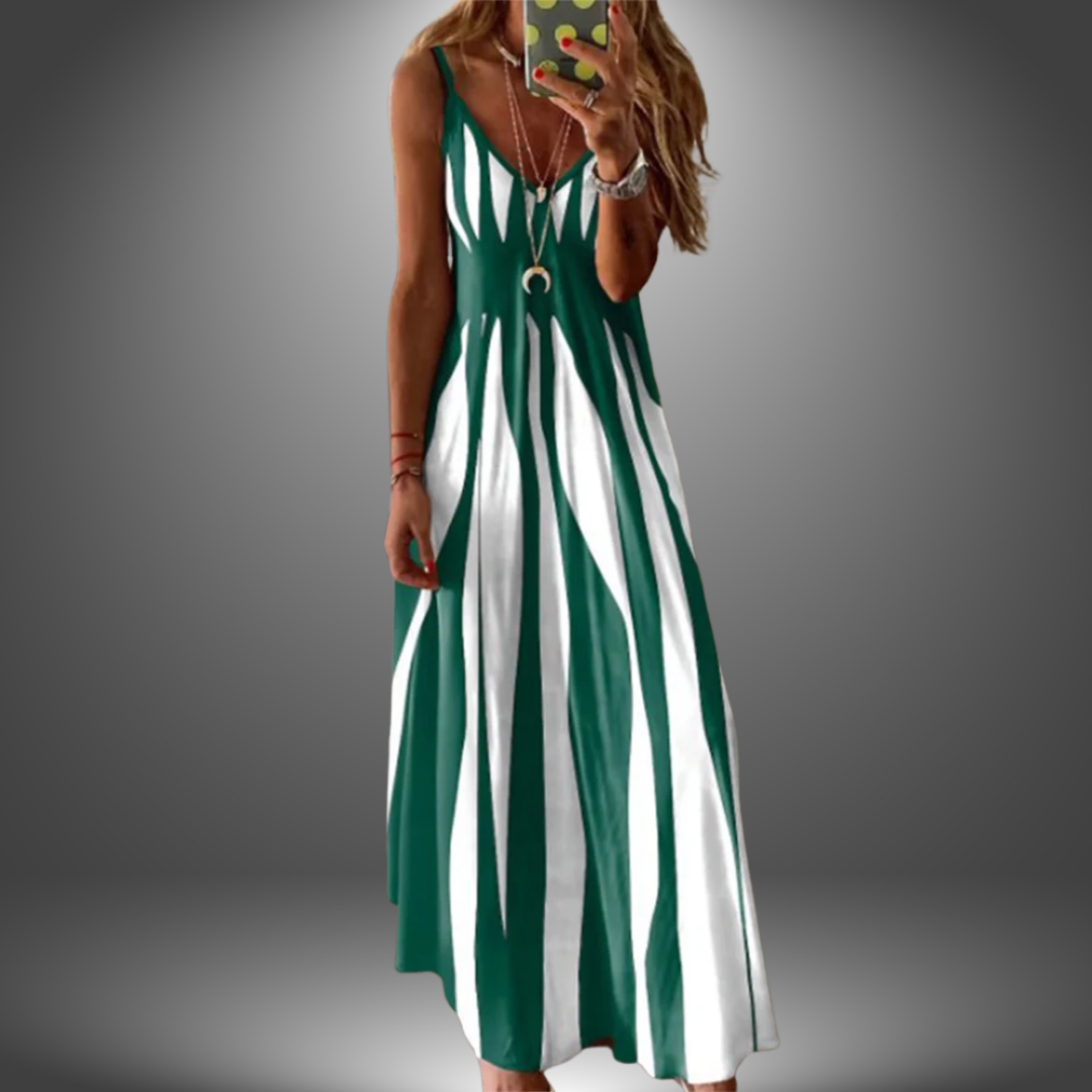 Ángela - Vestido largo estampado