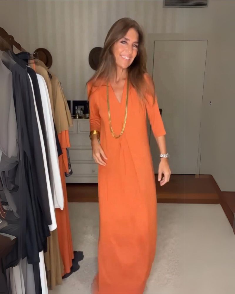PAMELA - VESTIDO LARGO FLUIDO