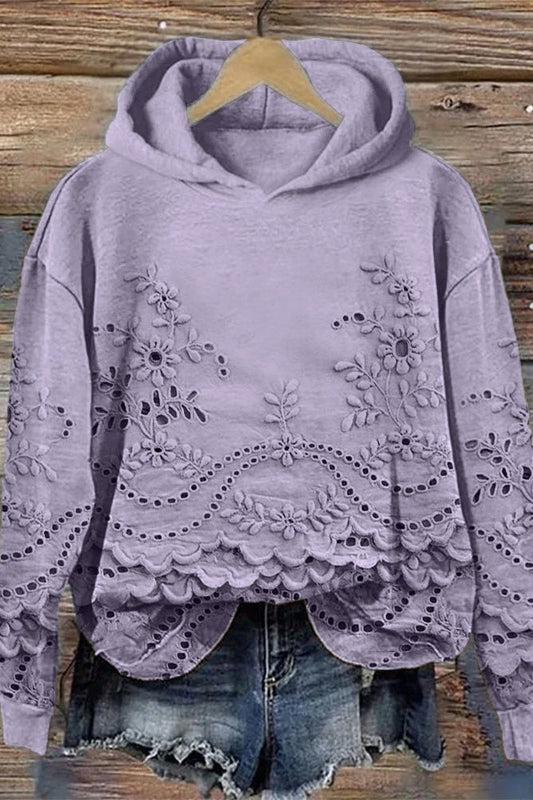 BLUSA ESTAMPADA CON CAPUCHA