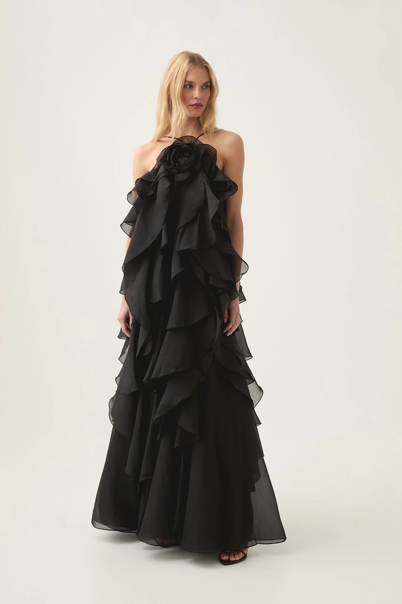 Leona - Vestido largo con volantes
