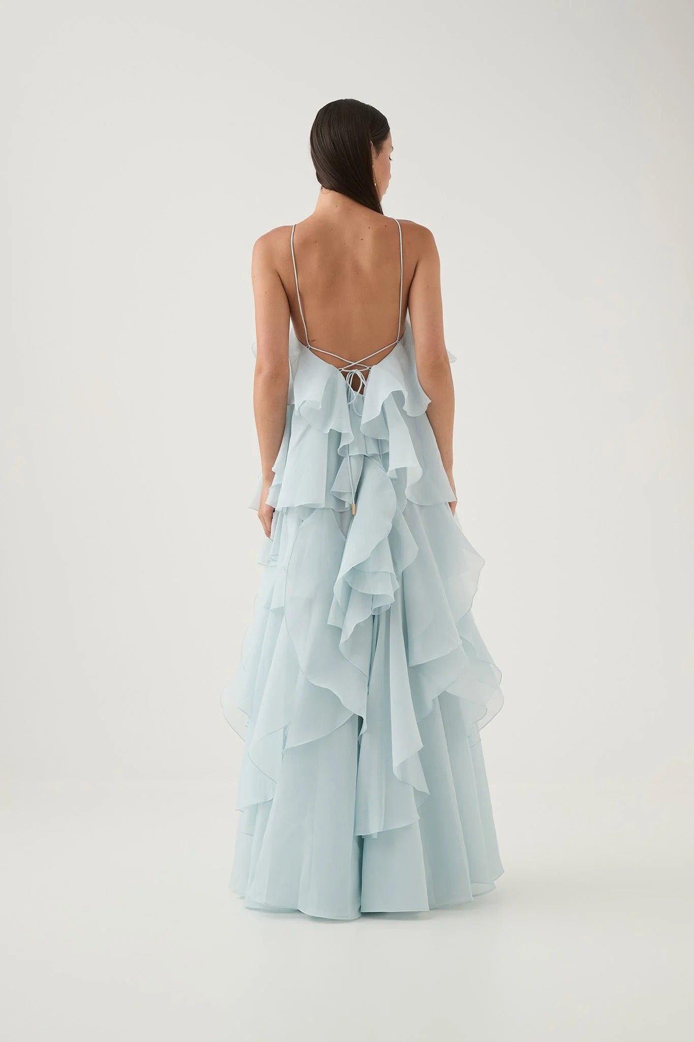 Leona - Vestido largo con volantes