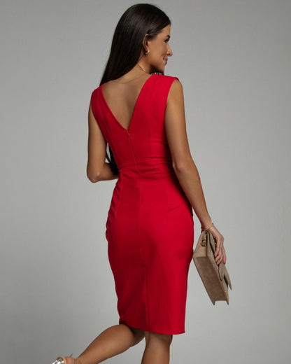 ANA - VESTIDO CON ESCOTE EN V