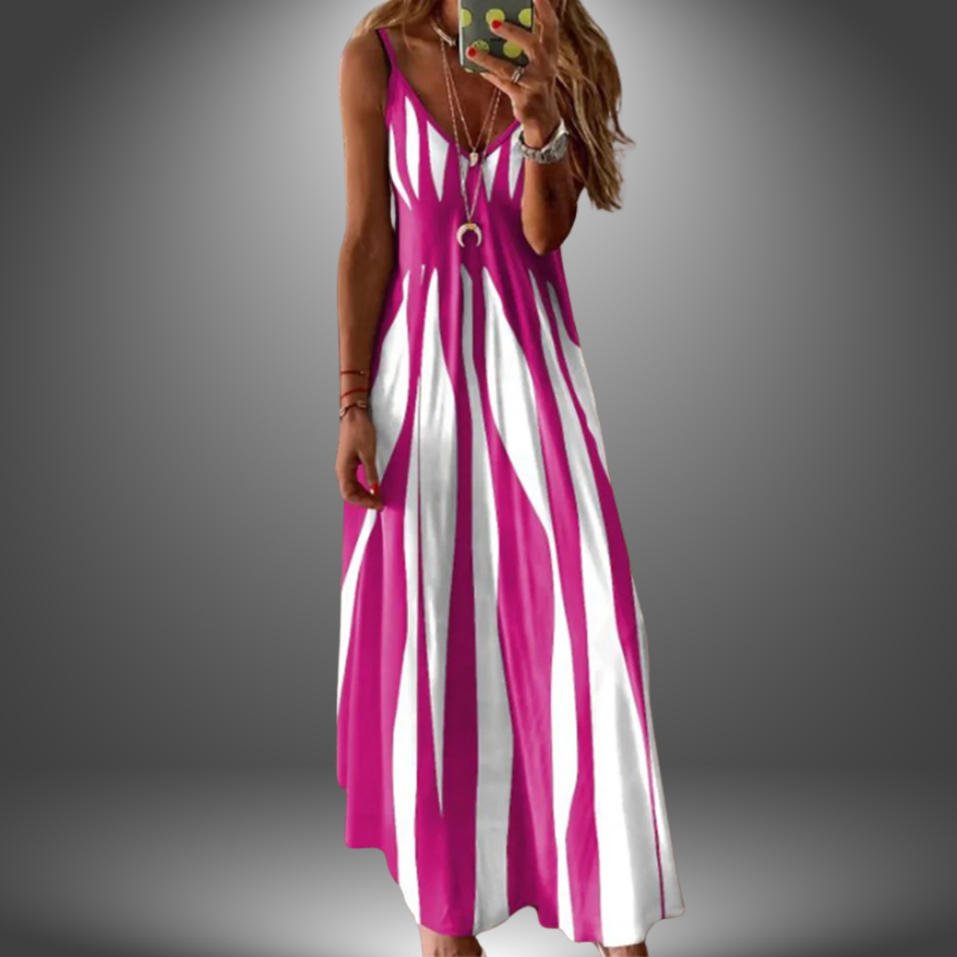 Ángela - Vestido largo estampado