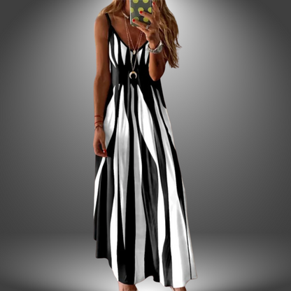 Ángela - Vestido largo estampado