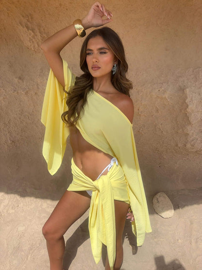 Beach - Conjunto de top y pareo