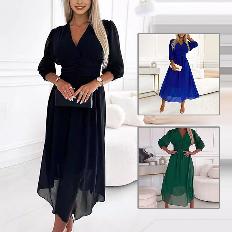 AMALIA - VESTIDO MIDI DE GASA