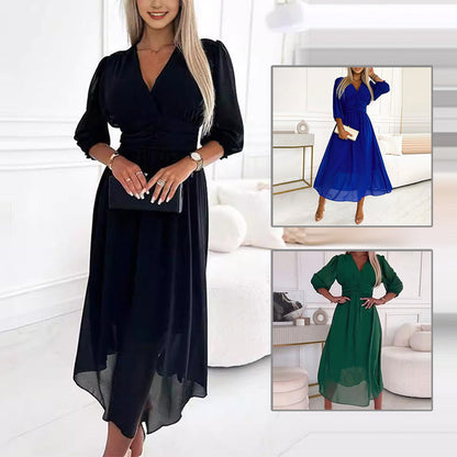 AMALIA - VESTIDO MIDI DE GASA