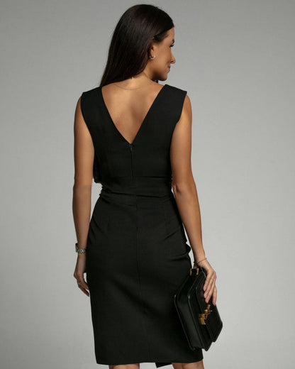 ANA - VESTIDO CON ESCOTE EN V