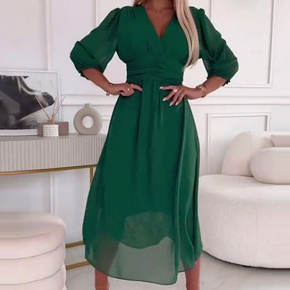 AMALIA - VESTIDO MIDI DE GASA